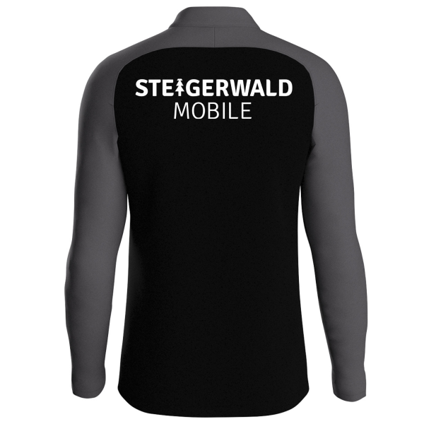 Ziptop schwarz mit Logo und Initialen