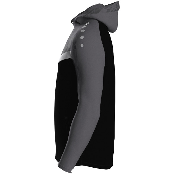 Kapuzensjacke schwarz/anthrazit