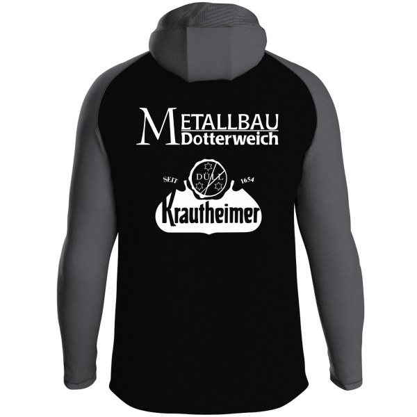 Kapuzensjacke schwarz/anthrazit